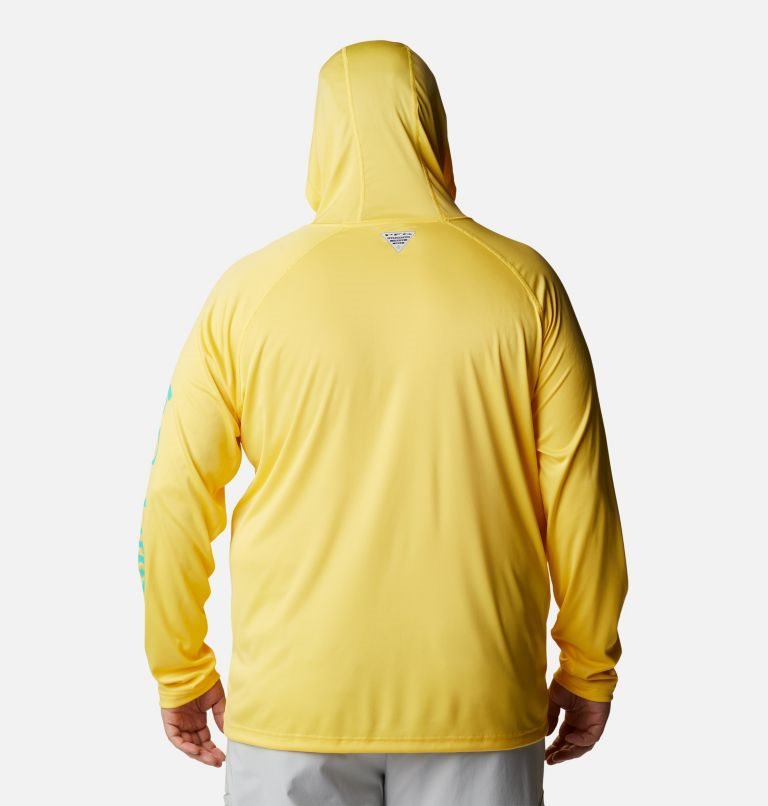 Men's Columbia PFG Terminal Tackle Hoodie Yellow | Plus Size CA-AL48C